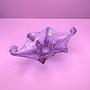 Vintage Schale Alexandrit Glas Rosa 7