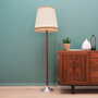 Vintage floor lamp metal wood brown 1960s 1