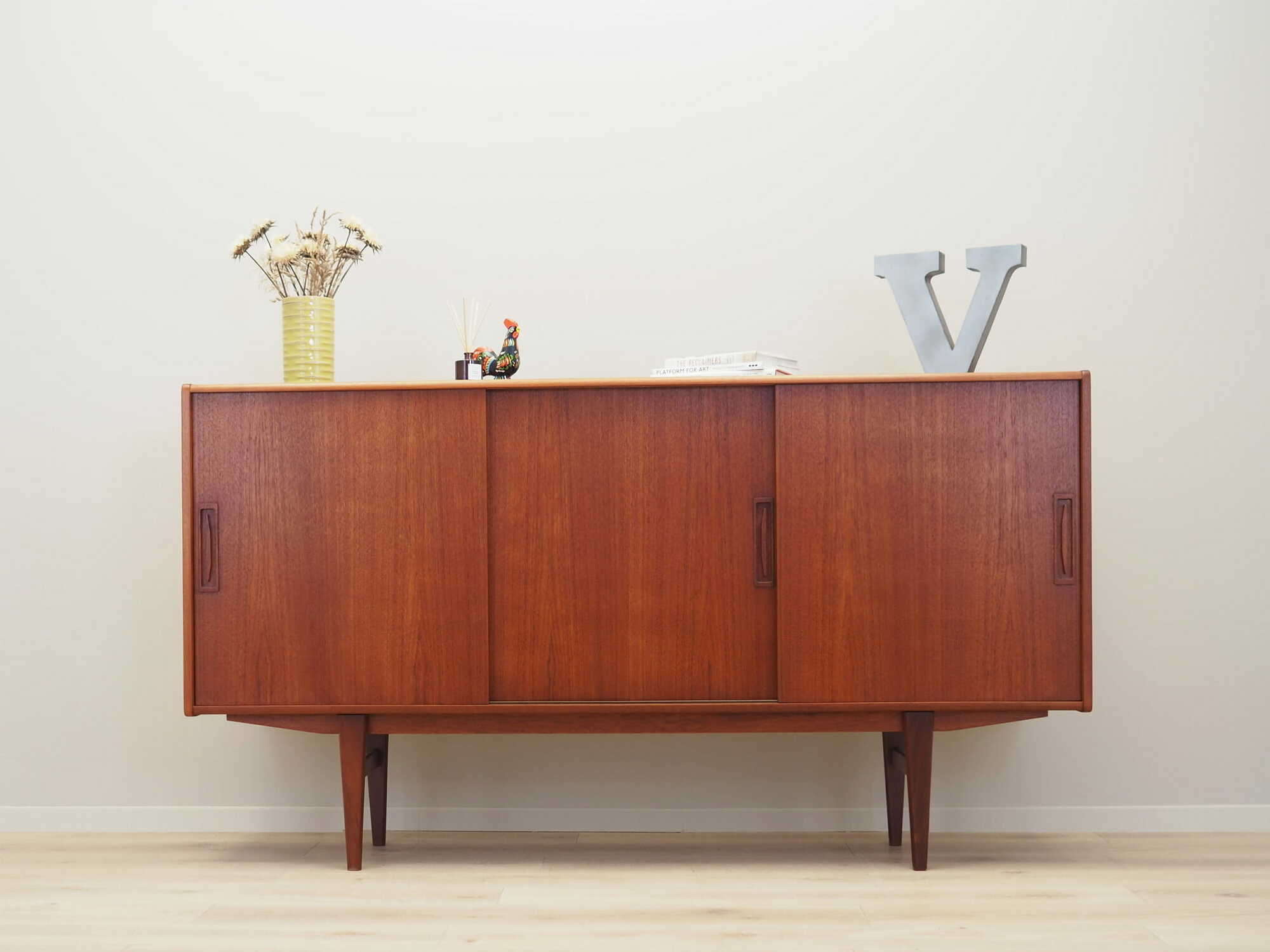 Vintage sideboard teak brown 1960s 1