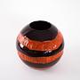 Ceramic Vase Black Red 1960s 4