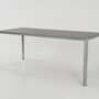 Vintage Table Aluminum Grey 1980s 2