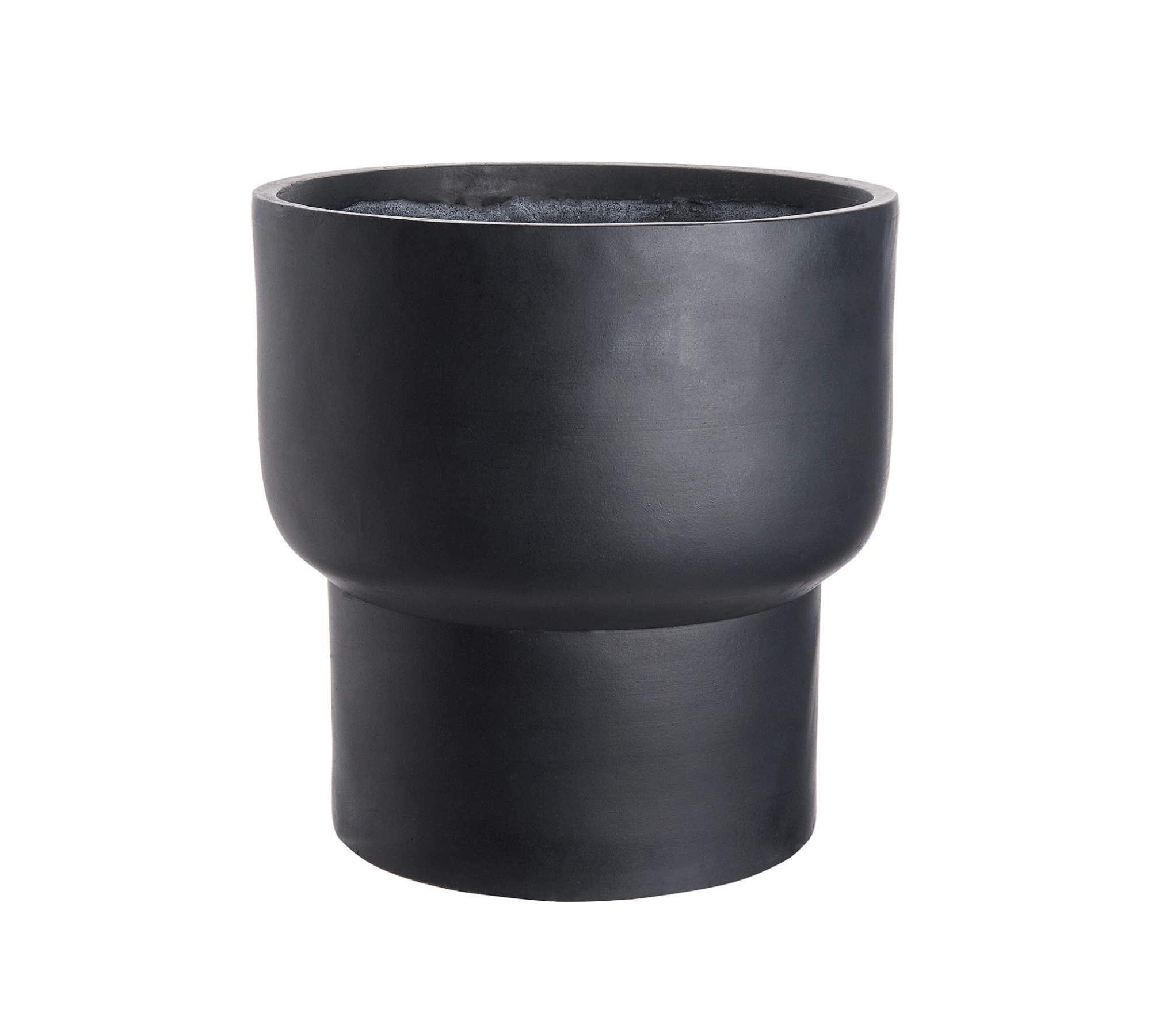 Blumentopf Schwarz 0