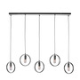 Pendant light 5-light Metal Black 5