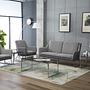 LAGUN 3-Sitzer Sofa Stoff Grau 2