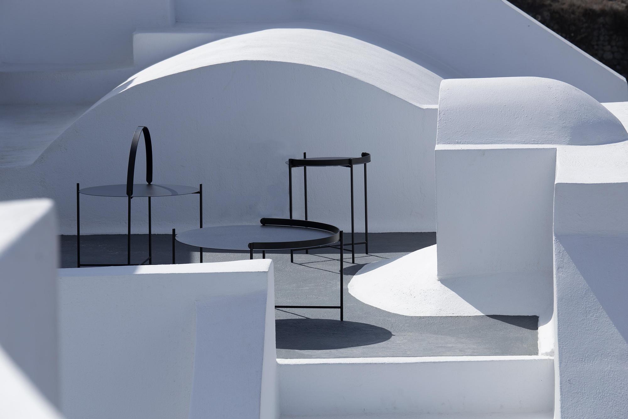 EDGE Serviertisch 46,5cm Taubenblau 2