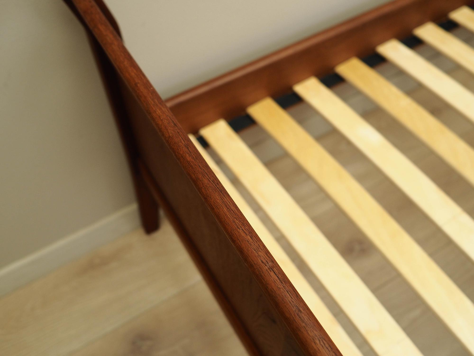 Bed Teak Brown 1970s 6