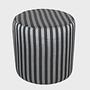 Pouf No. 9 Line Latte Black 7