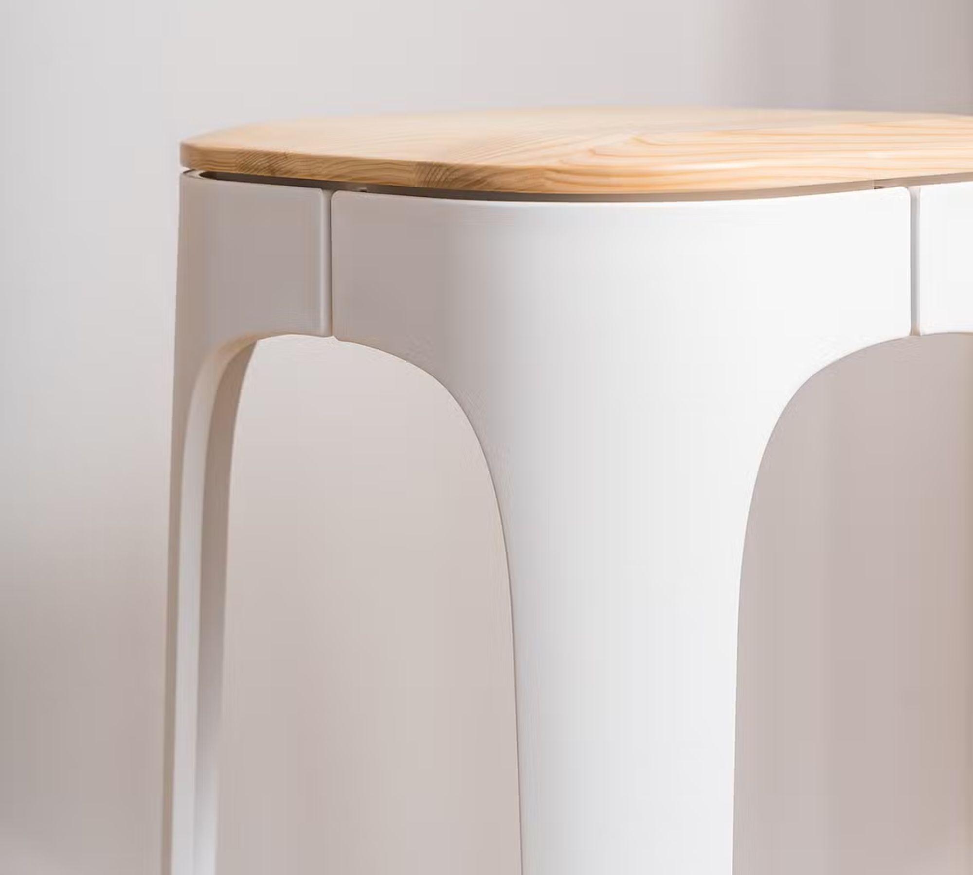 Bar stool ash white 4