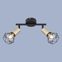 2-flame ceiling light metal black 2