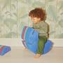 Elephant Large Stool Blue 2