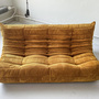 Togo Sofa 3-seater Cord Sand Brown 2