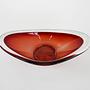 Ruby plate Murano glass1960s 6