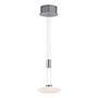Pendant lamp frosted glass silver 2