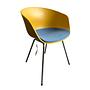 AAC26 Armchair Chrome Mustard Yellow 1