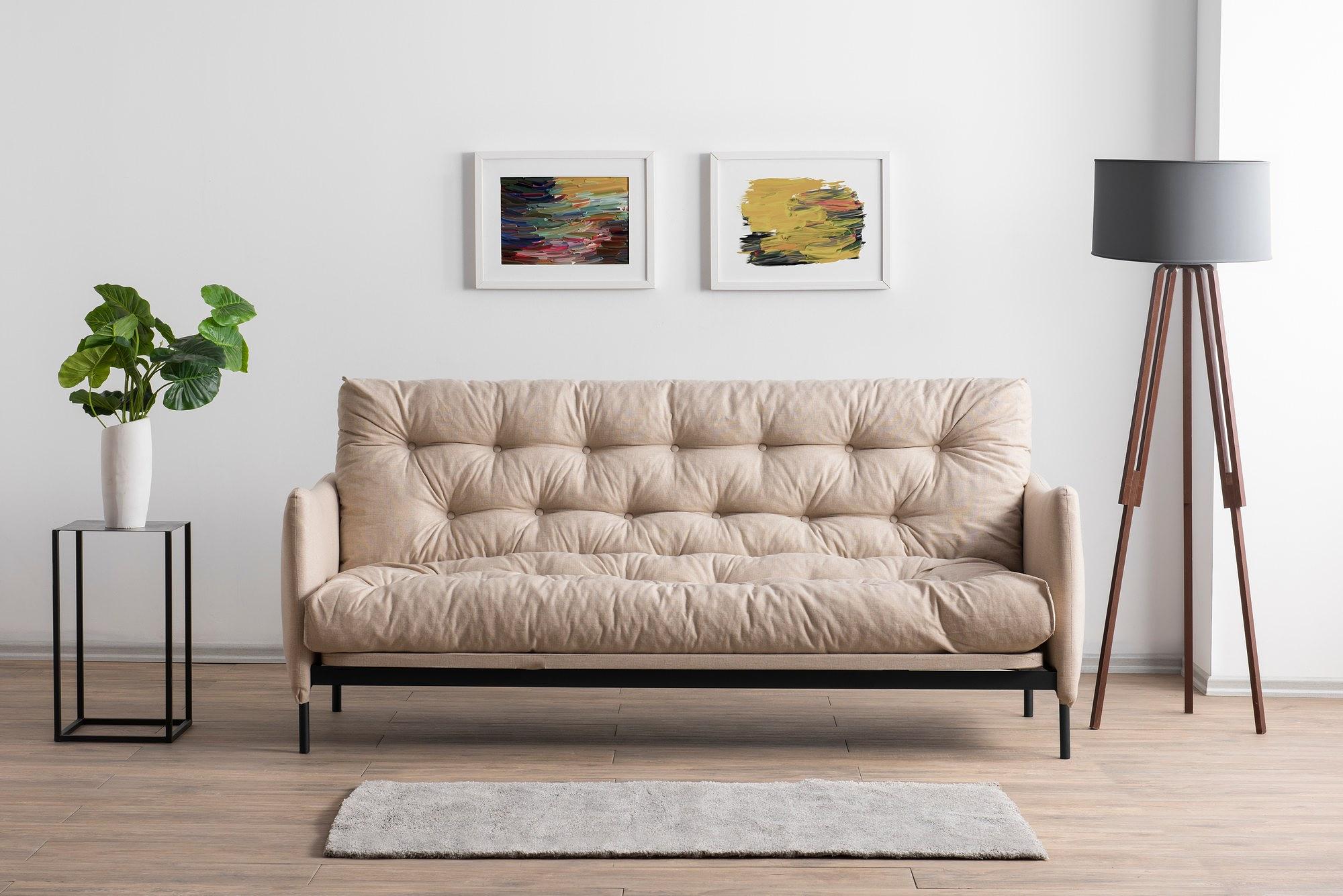 Renge Schlafsofa 3-Sitzer Creme 2