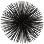 Prickle Decorative Object Metal Black 0