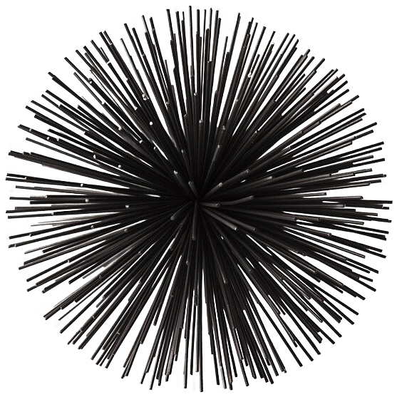 Prickle Decorative Object Metal Black 0