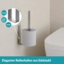 WC-Ersatzrollenhalter Edelstahl Silber 1