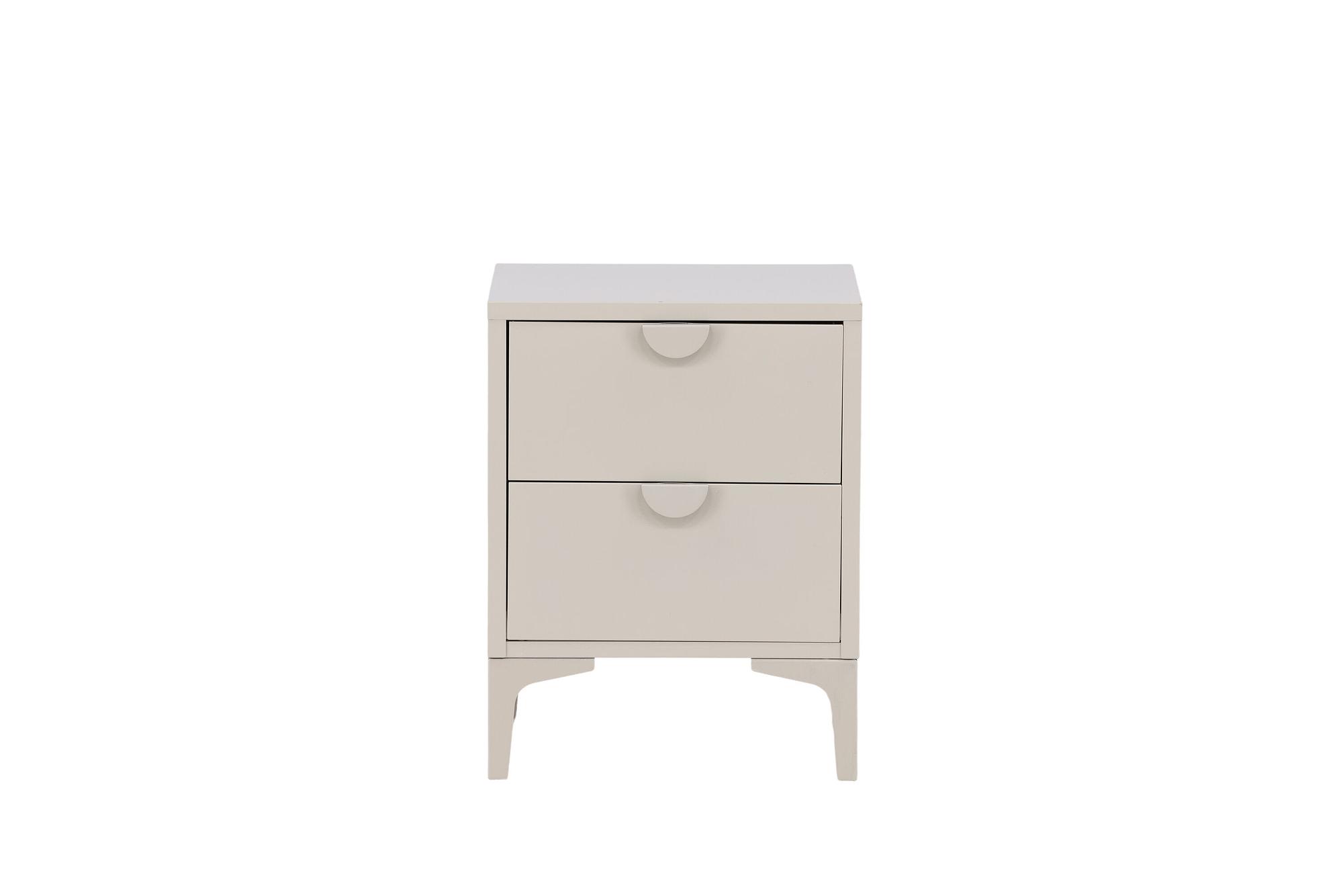 Piring 2 drawers Steel Beige 0