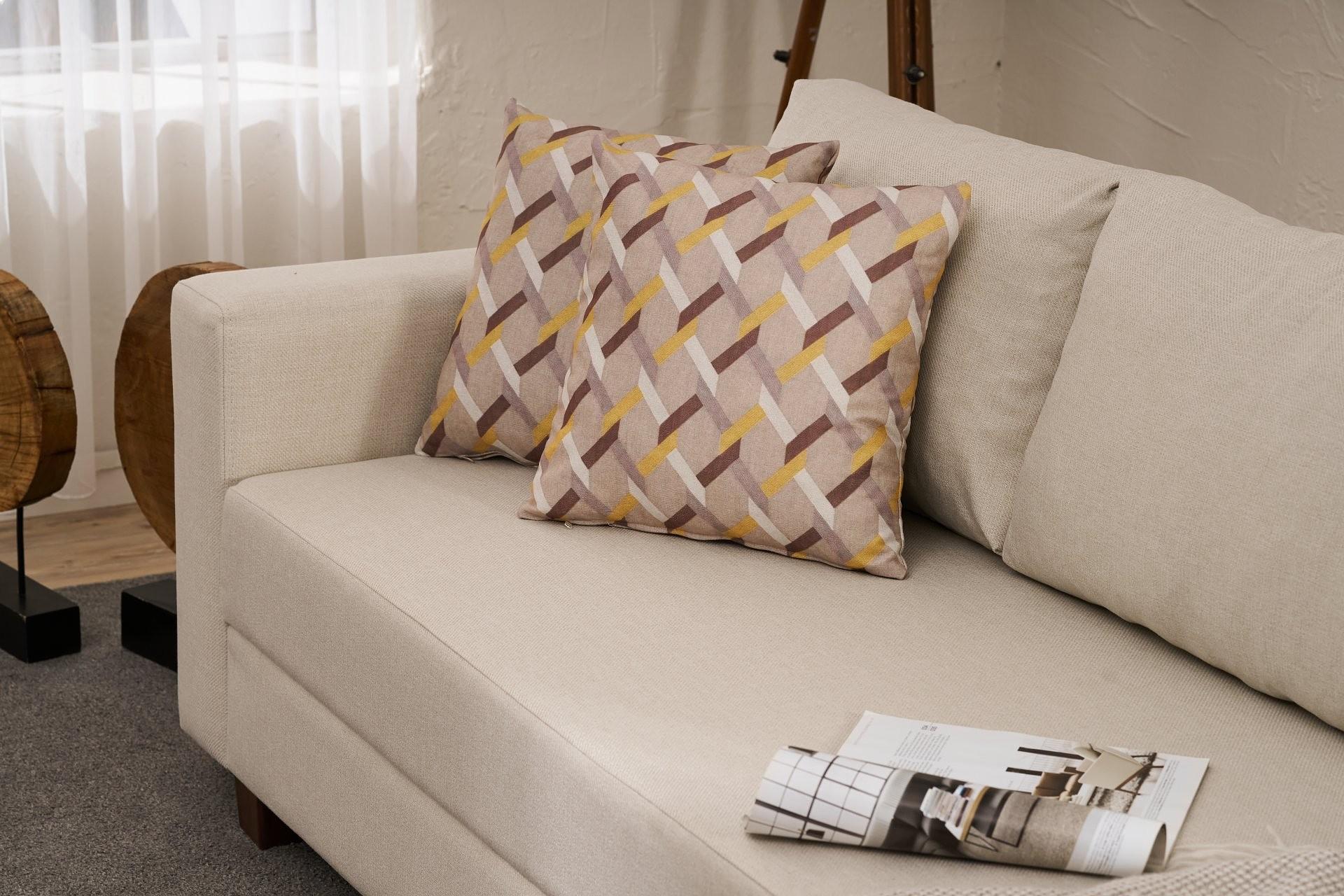 Aly Sofa Bed 3-Seater Cream 3