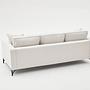 Lima Sofa 3-Sitzer Creme mit schwarzen Beinen 4