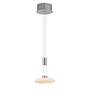 Pendant lamp frosted glass silver 3