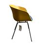 AAC26 Armchair Chrome Mustard Yellow 2