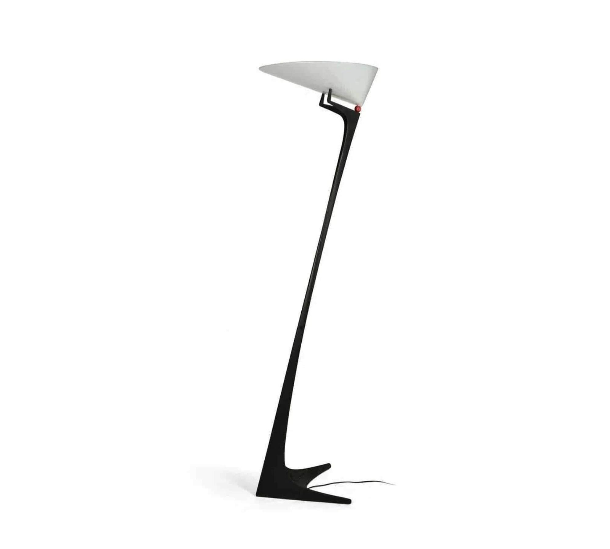 Montjuic Floor Lamp Black White 1