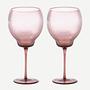 2x Pum Weingläser Glas Lila 2