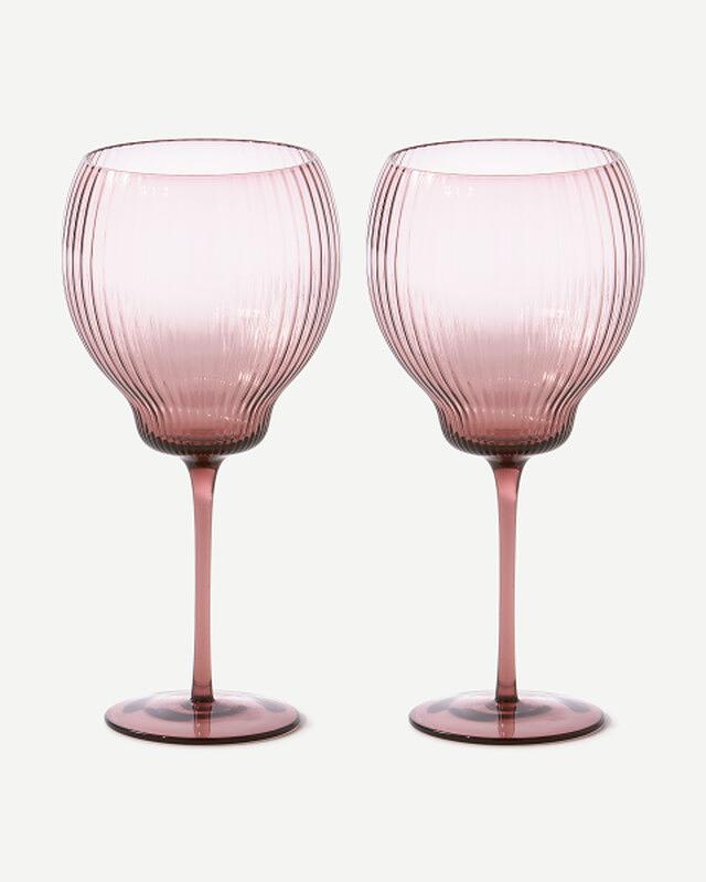 2x Pum Weingläser Glas Lila 2