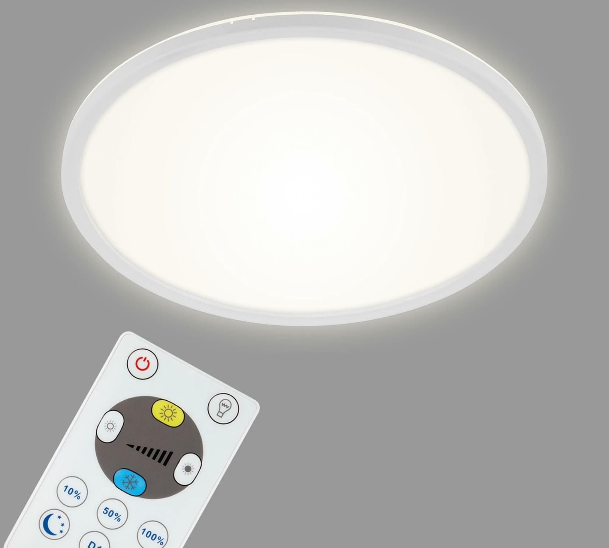 1-light LED ceiling light plastic white 1