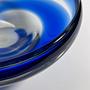 Vintage Schale Glas Blau 1970er Jahre 4