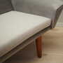 Sofa 3-seater textile gray 1980s 8