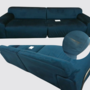 Gloria Sofa 3-Sitzer Velour Lux Petro 8