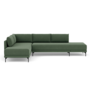 Vivica Schlafsofa Récamiere Links Cura Dark Green 0