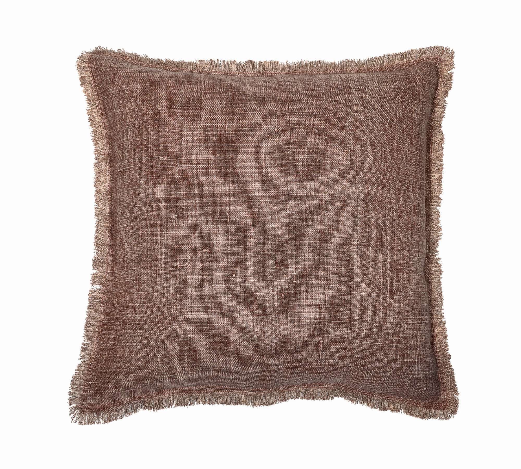 KLÄRFALL Kissenhülle Leinen Rostrot 60 x 60 cm 0