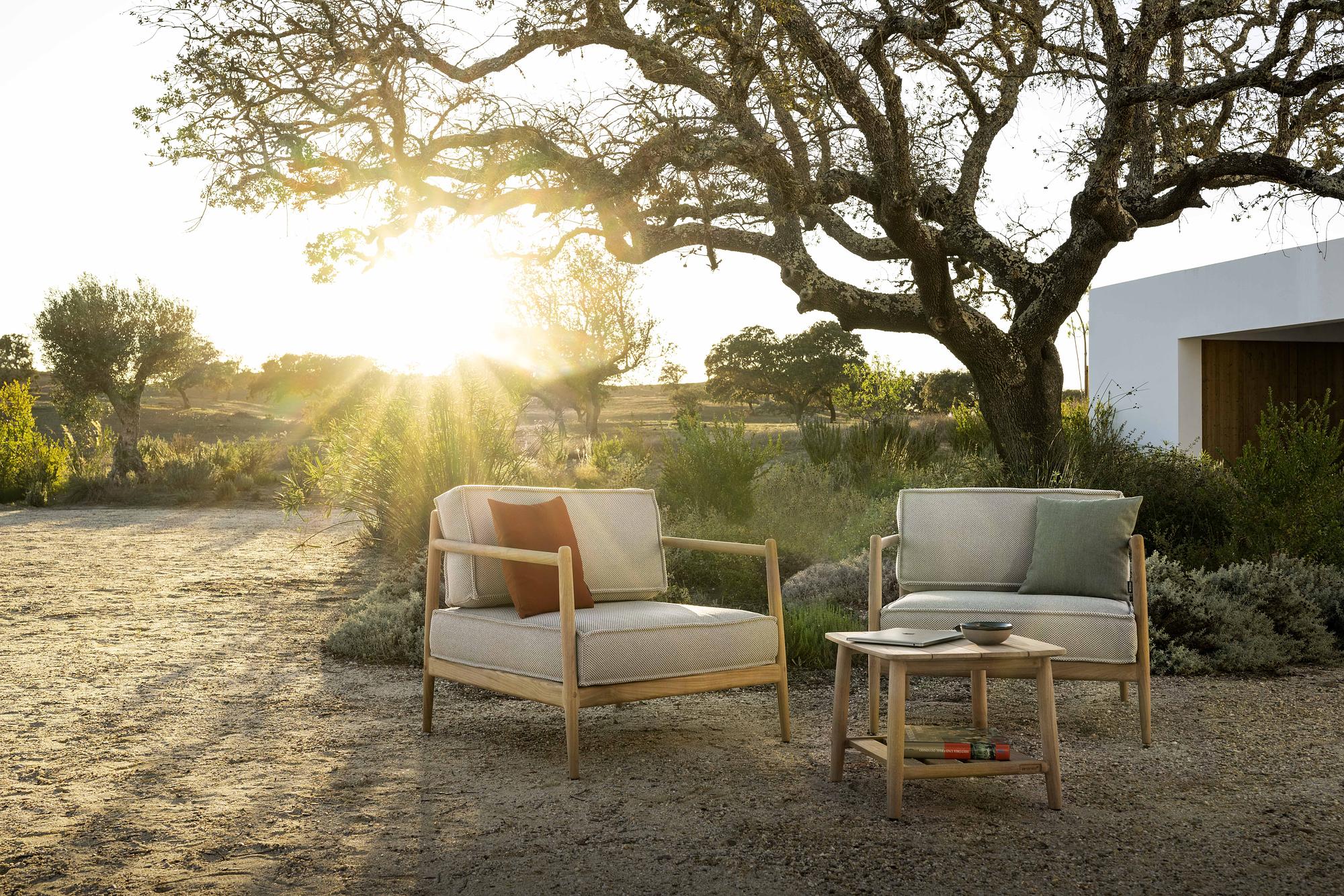 NOA Armchair 1-seater Teak-Rope ArtichokeNOA Cushion Armchair 1-seater brulé 1