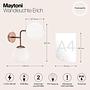 Wall lamp Erich TypeA 2-Light Frosted glass Mixed metal 2