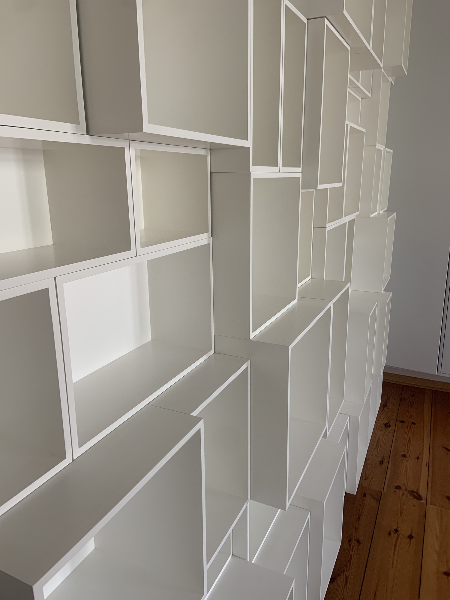 Modulares Regal Holz Weiß 1