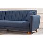 Aqua Corner Schlafsofa Links Dunkelblau 3