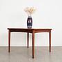 Teak table Brown 1970s 2