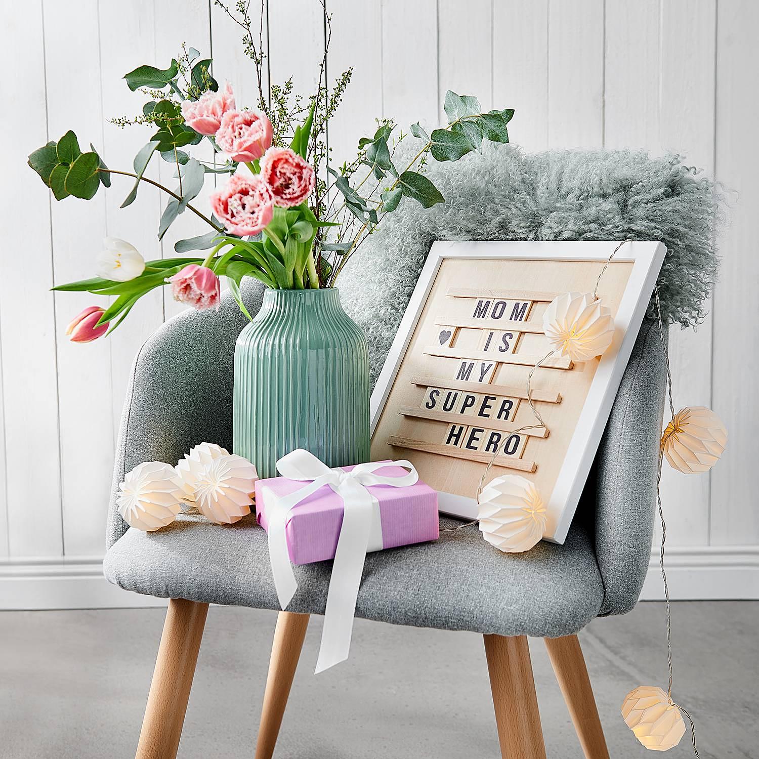 Hanami LED-Lampion-Lichterkette Weiß 3