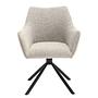 Solin Swiveling Armchair Microfiber Beige 2