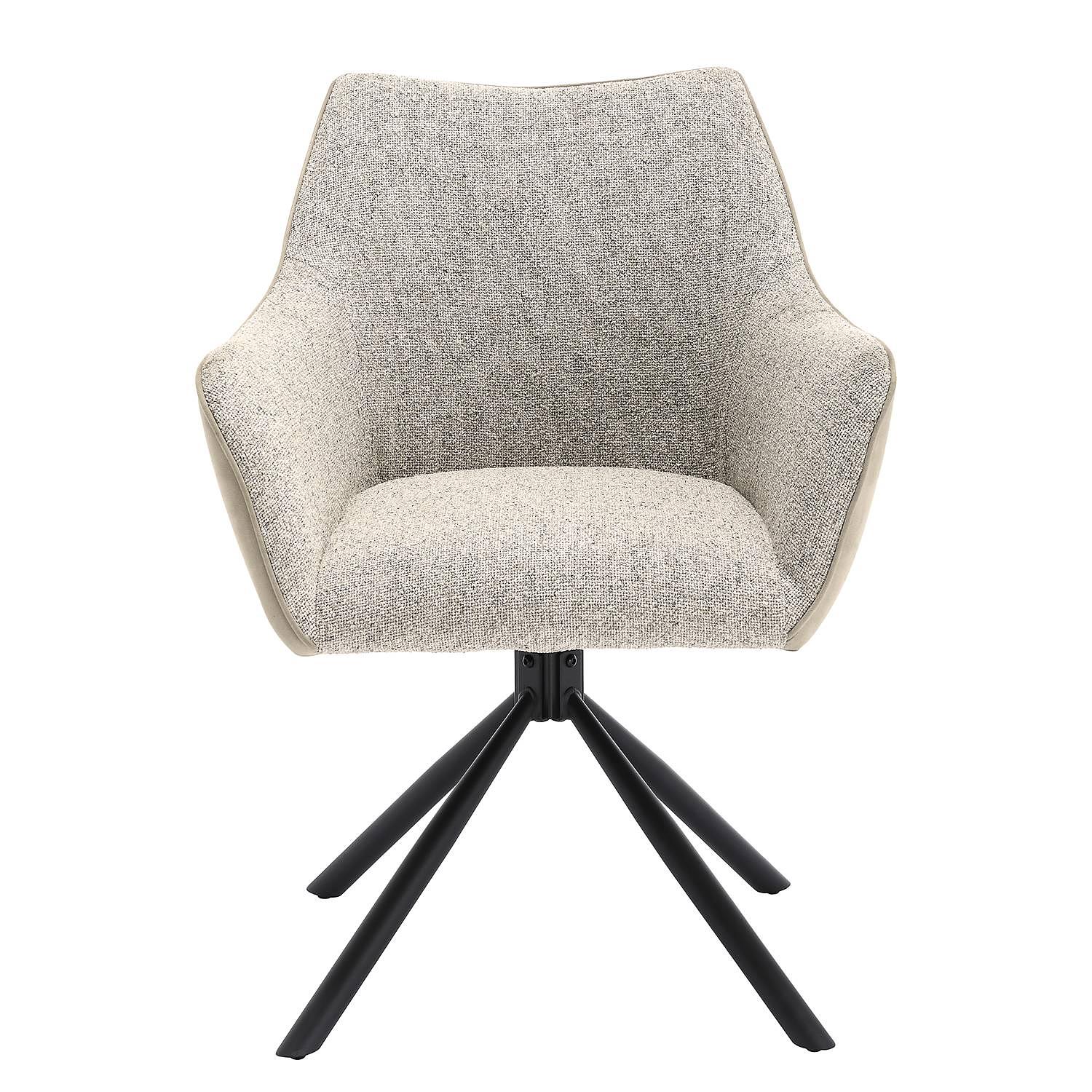 Solin Swiveling Armchair Microfiber Beige 2