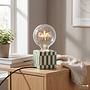Table lamp Orly 1-light ceramic colored glass 3