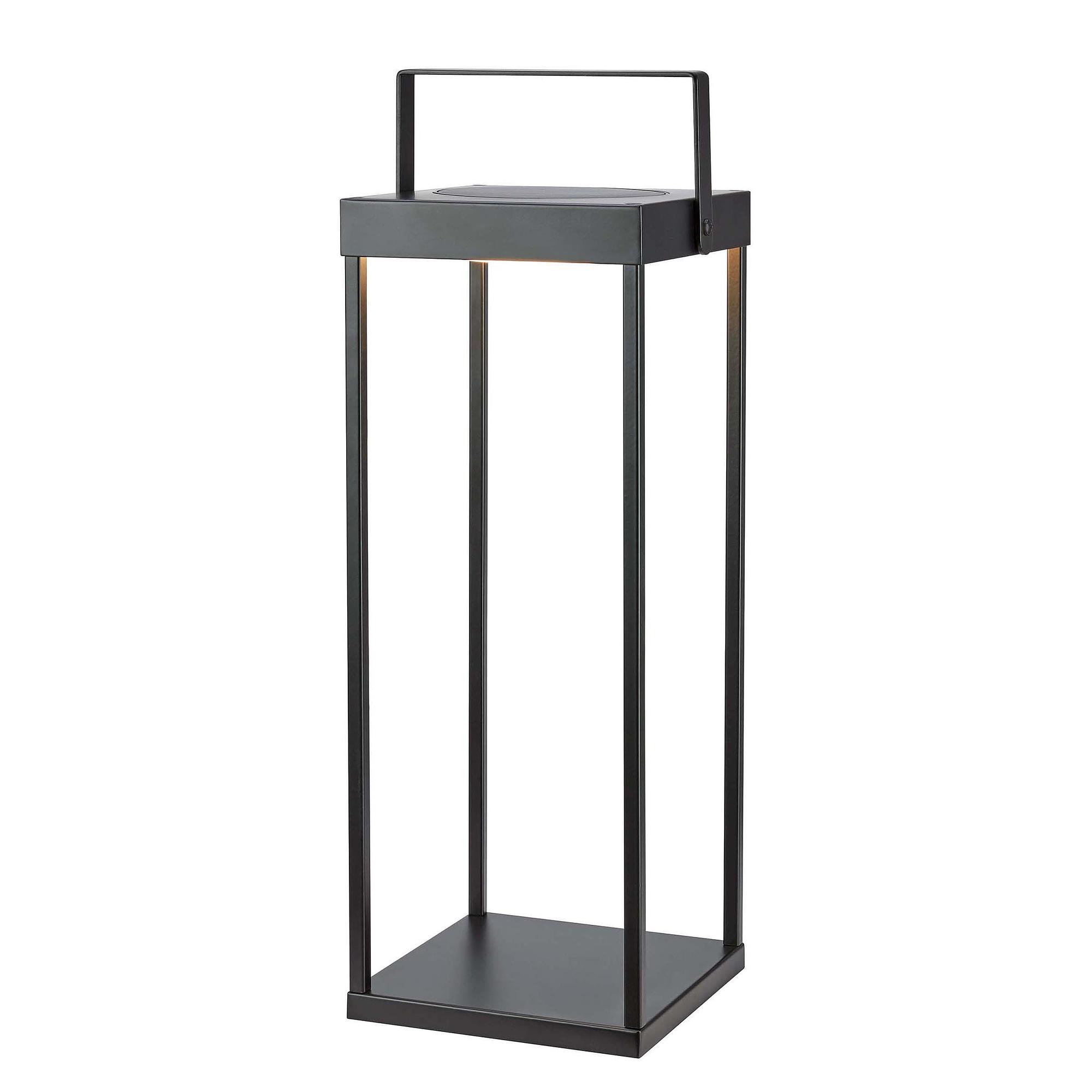 Pure LED-Solarlaterne 1-flammig Eisen Schwarz 0