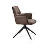 Tavaro Dining Chair Fabric Brown 2