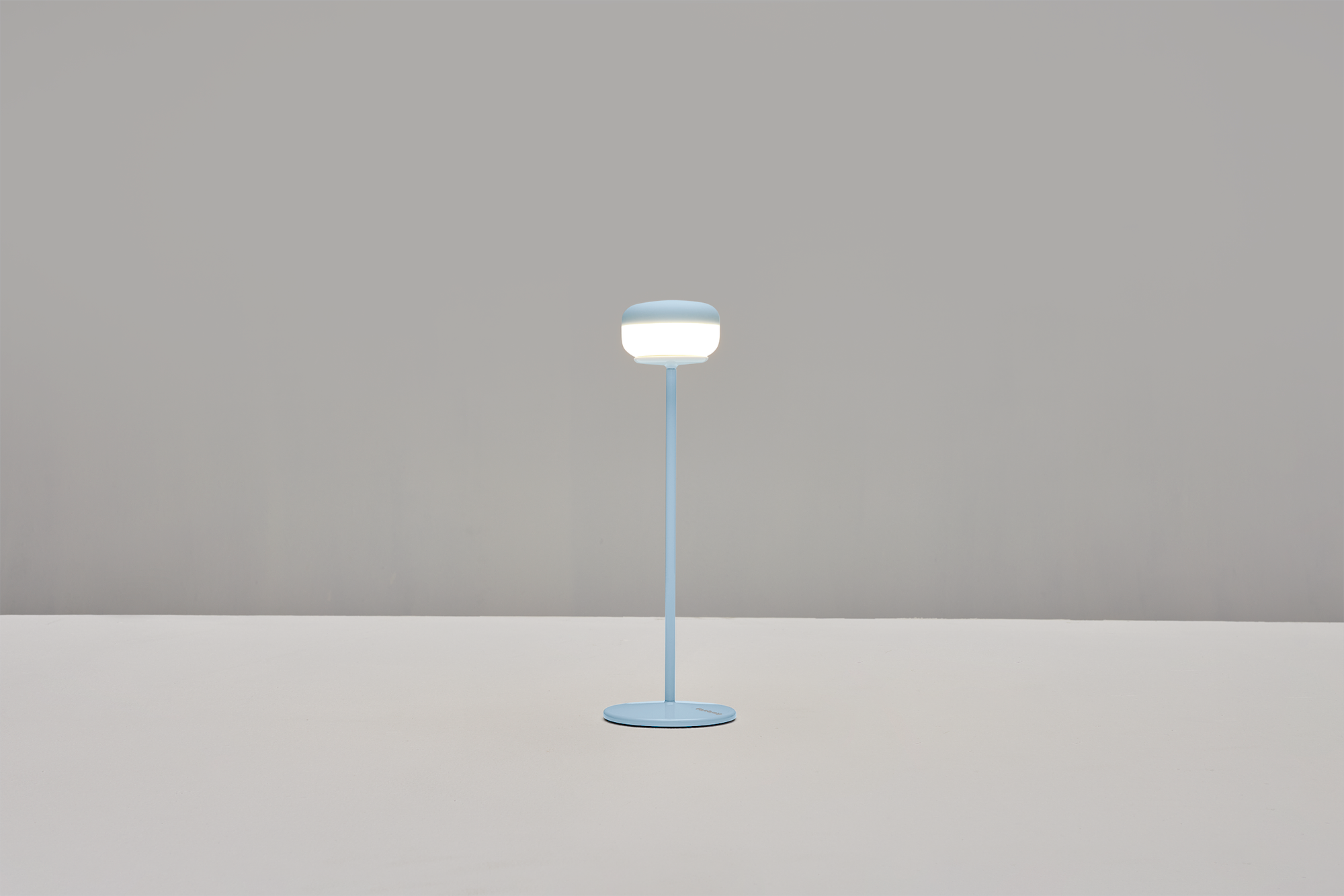 Cheerio Battery-powered table lamp Steel Silicone Blue 5
