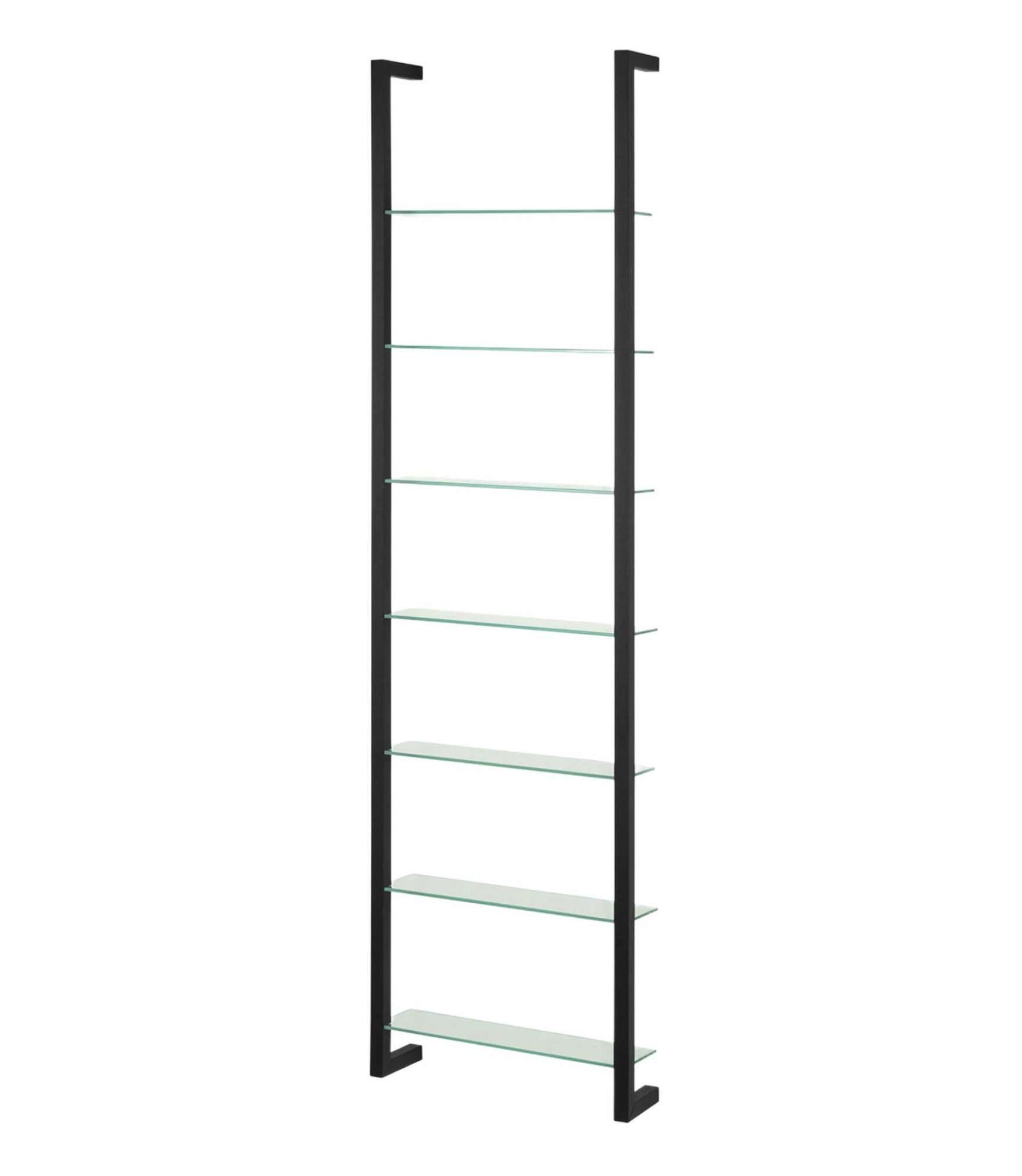 Wandregal Glas Schwarz 1
