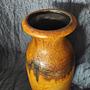 Vintage Vase Ceramic Brown Black 3